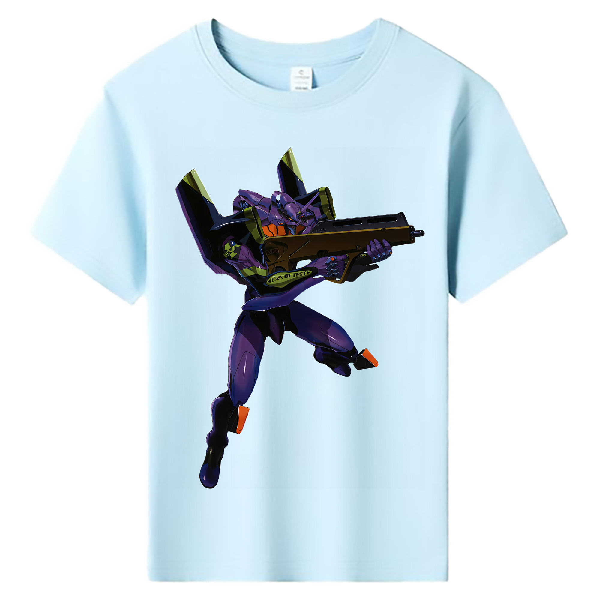 （画像用） EVA 新世紀エヴァンゲリオン 綿100％キッズTシャツ（フロントプリント）